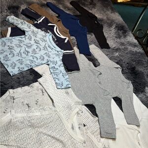 Baby Boy Long Sleeve Onesies